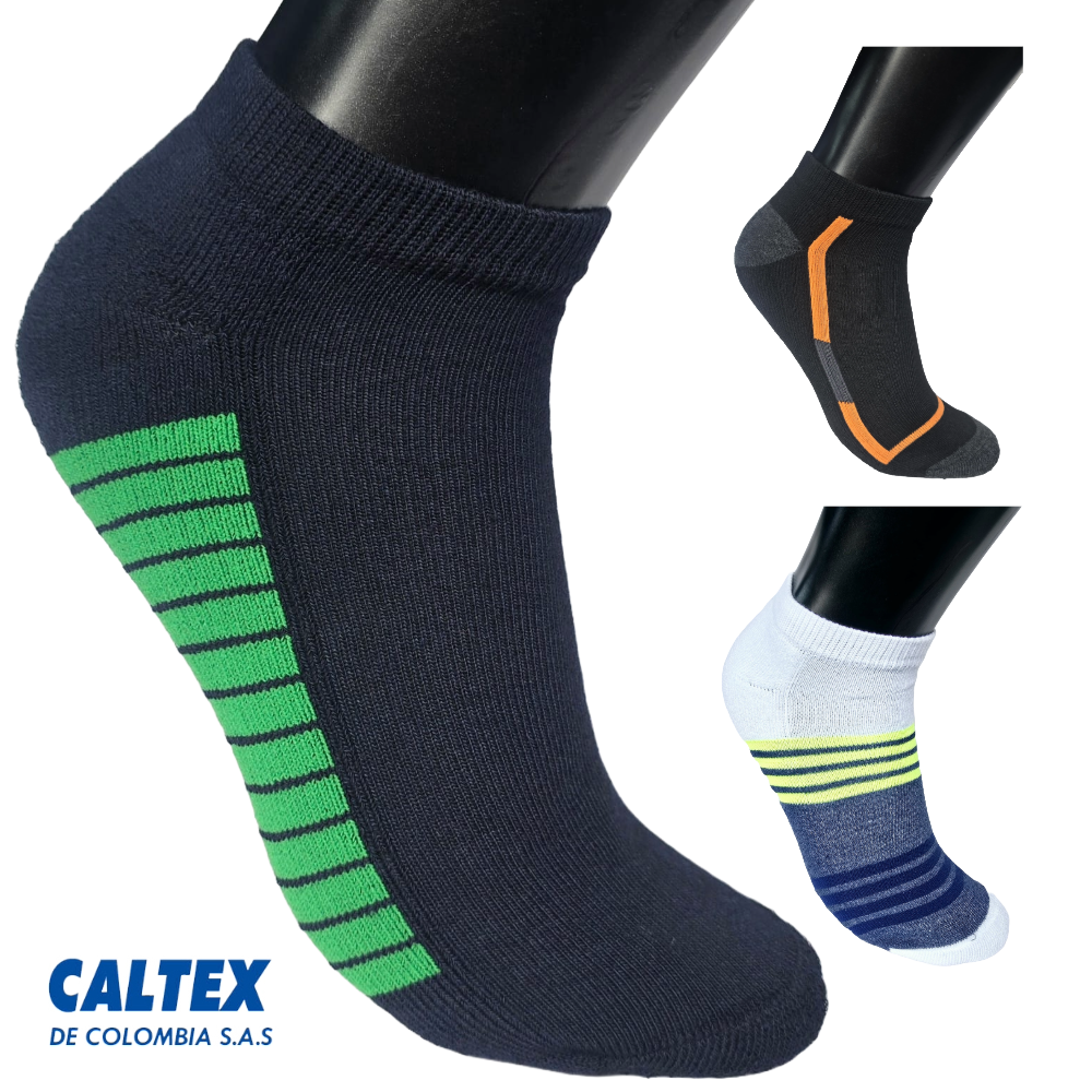 Trio de Media Tobillera Deportiva Hombre ref.3604