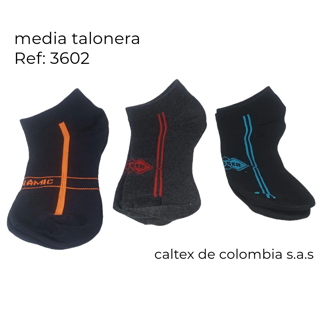 Trio Medias Taloneras Deportivas Hombre Ref: 3602