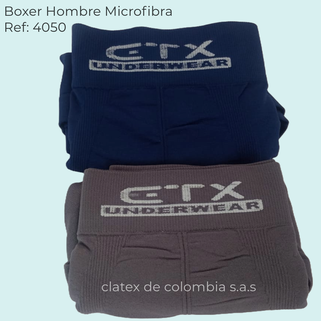 Trio de Boxer Hombre Microfibra Ref. 4050 x 3