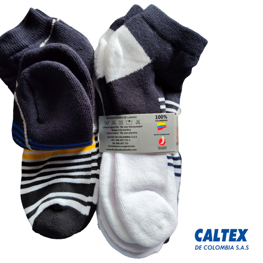 Trio de Media Tobillera Deportiva Hombre ref.3604