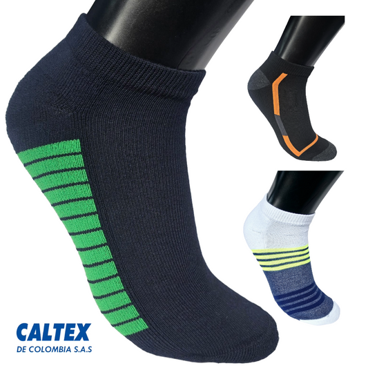 Trio de Media Tobillera Deportiva Hombre ref.3604